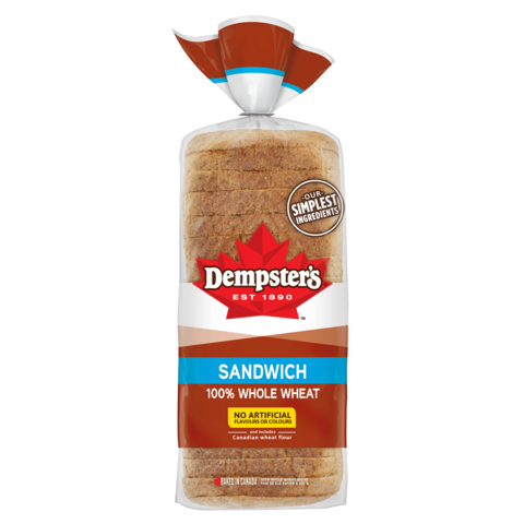 Dempster's® 100% Whole Wheat Sliced Bread, 675 g 