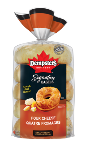Dempster&#039;s® Signature Four Cheese Bagels