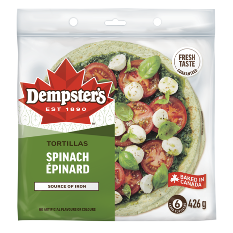 Dempster’s® Spinach Large Tortillas