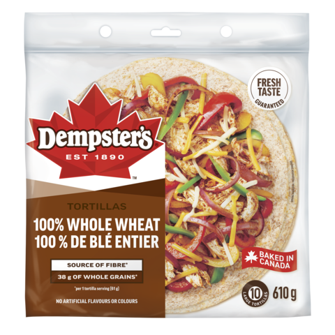 Dempster’s® 100% Whole Wheat Large Tortillas