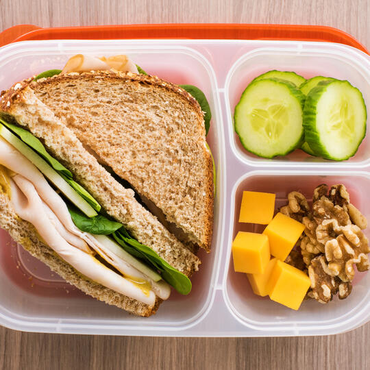 Make an Easy Turkey Sandwich Bento