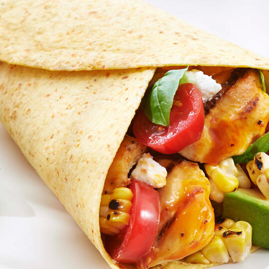 Southwestern BBQ Chicken Wrap