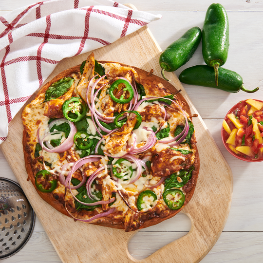 Tortilla Chicken Tikka Pizza