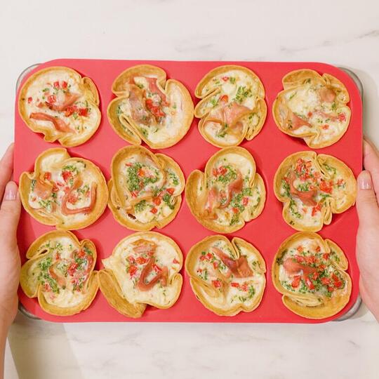 Dempster&#039;s Mini Egg White Breakfast Bites Recipe