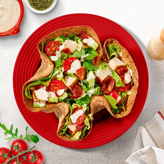 Caesar Salad Tortilla Bowl Recipe