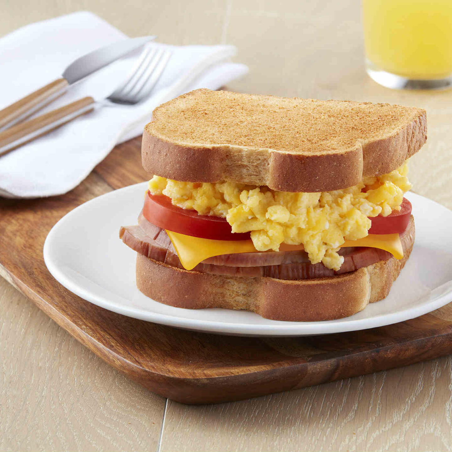 Honey Side Up Breakfast Sandwich
