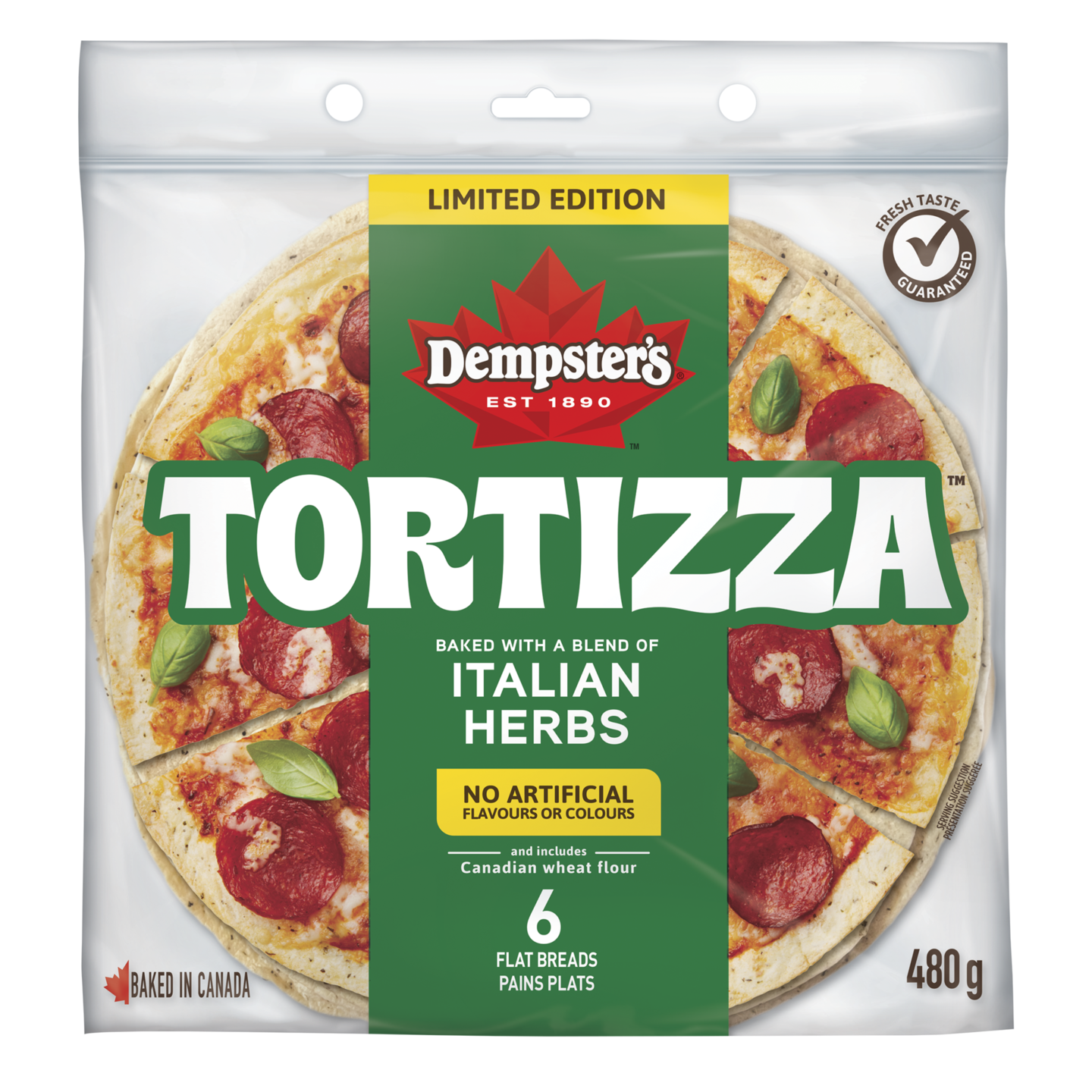 Dempster’s® Tortizza™ Italian Herbs Flatbread