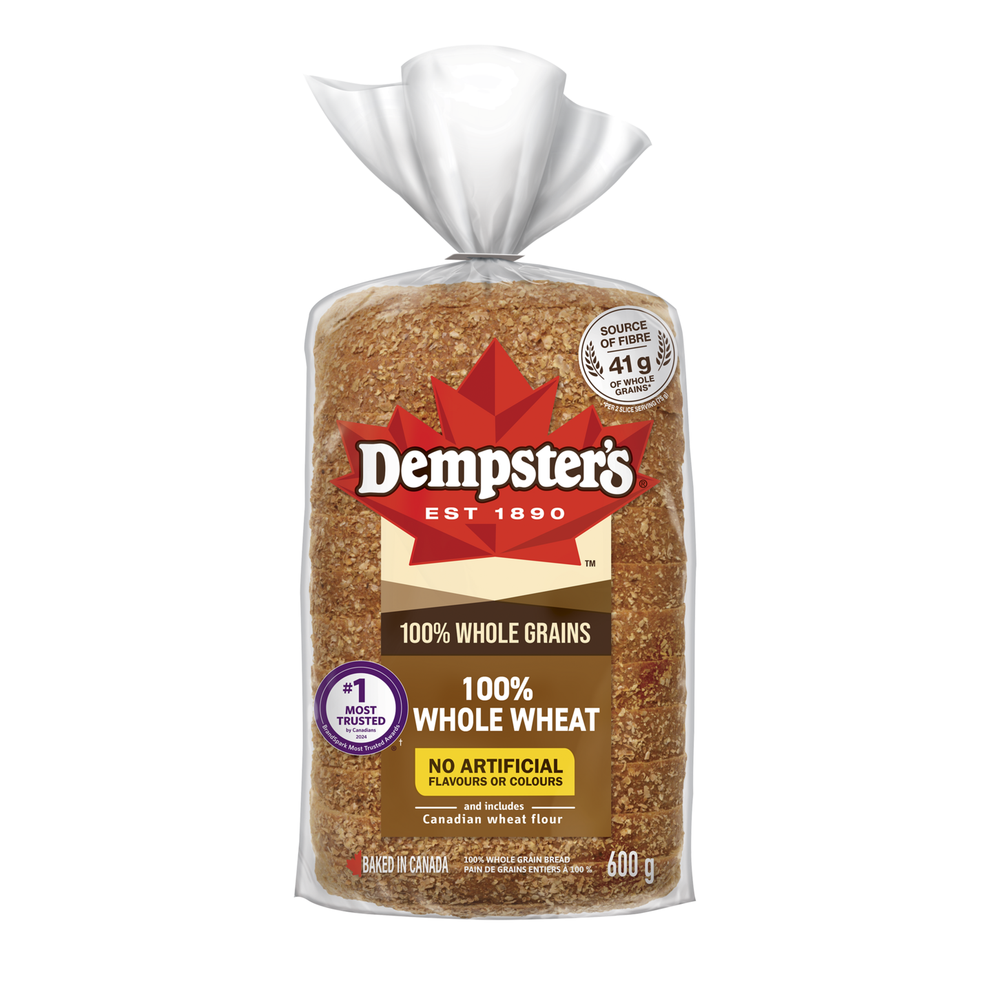 Dempster&#039;s® 100% Whole Grains 100% Whole Wheat Bread