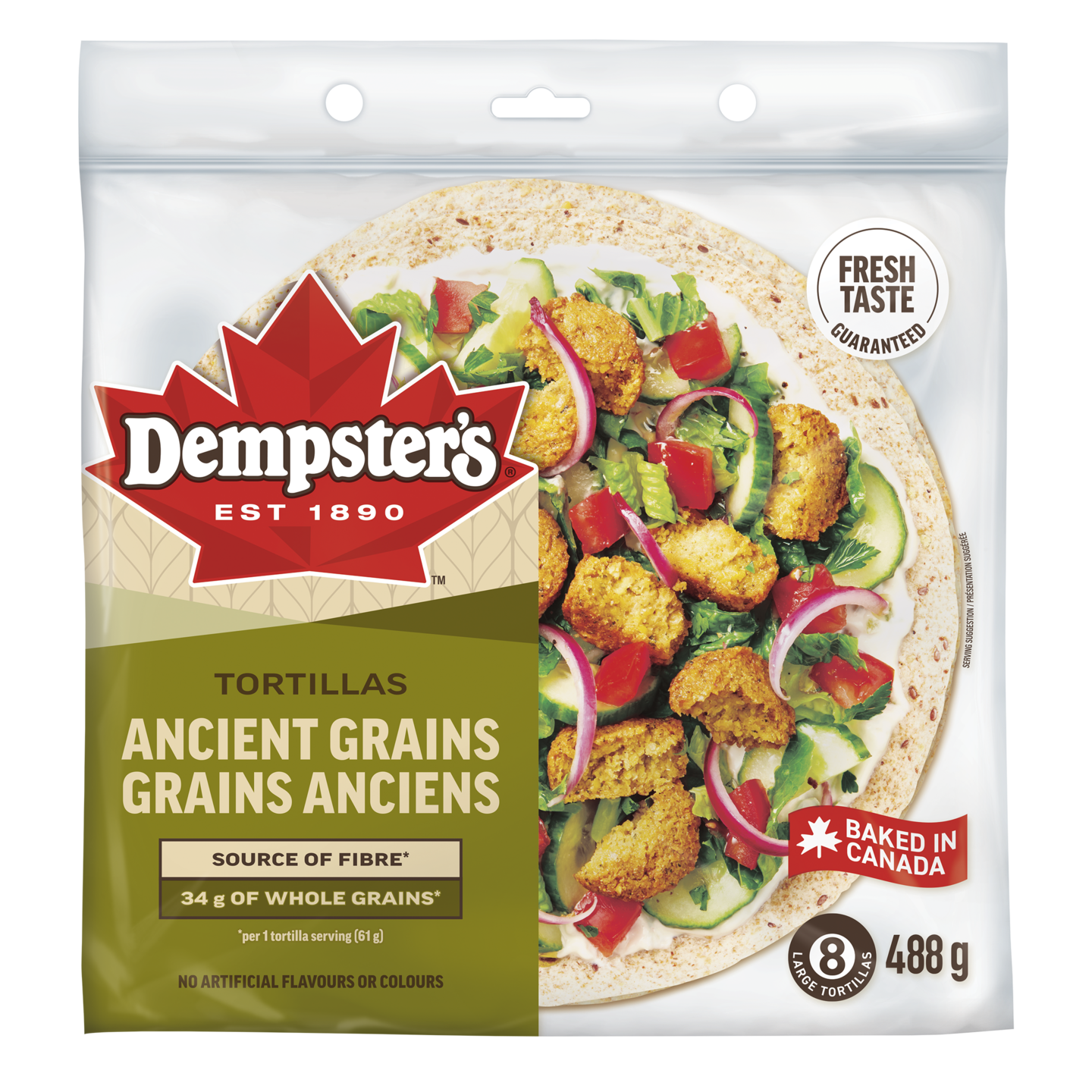 Dempster’s® Ancient Grains Large Tortillas